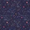 Dekorationstyg Halvpanama färgglatt universum – marinblått,  thumbnail number 1