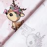 Bomullsjersey Rosalie på fjärilar | Glitzerpüppi – rose,  thumbnail number 4