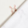 GOTS Bomullsjersey hare med blomma Digitaltryck – elfenbensvit,  thumbnail number 4