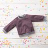 Lätt french terry enfärgad – aubergine,  thumbnail number 7