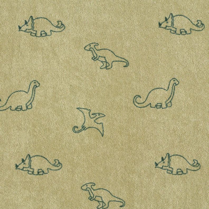 frottéjersey Dinosaurier – gråbeige,  image number 1