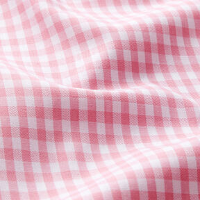 Bomullstyg Vichy rutig 0,5 cm – rosa/vit, 
