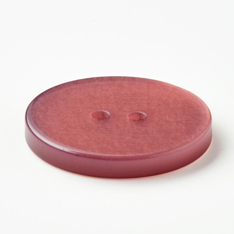 2-hålsknapp blank [Ø 25 mm] – mörk gammalrosa,  image number 3