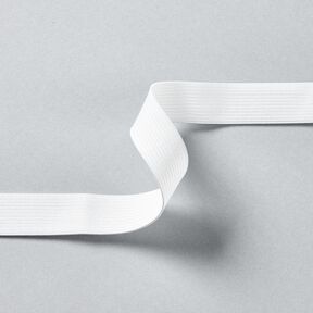 Mjukt gummiband [3 m | 20 mm] – vit, 