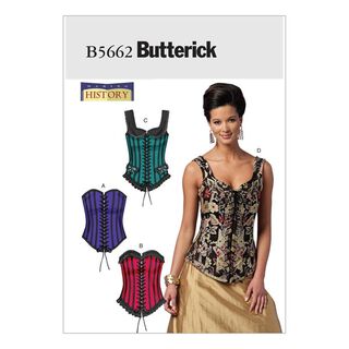 Korsett, Butterick 5662|32 - 40|40 - 46, 