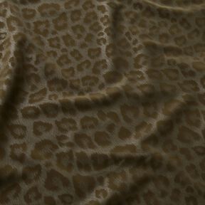 belagt byxtyg med borstat leopardmönster – khaki, 