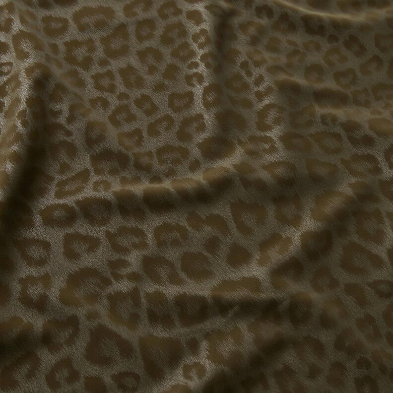 belagt byxtyg med borstat leopardmönster – khaki, image number 2
