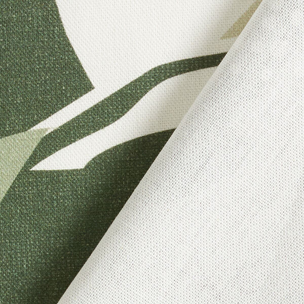 ARVIDSSONS TEXTIL – Dekorationstyg Halvpanama Norrland – vit/grön, image number 4