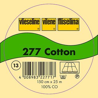 277 Cotton Volymmellanlägg | Vlieseline – vit, 