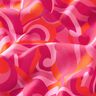 Baddräktstyg Abstrakta slingor – intensiv rosa/brandgul,  thumbnail number 2