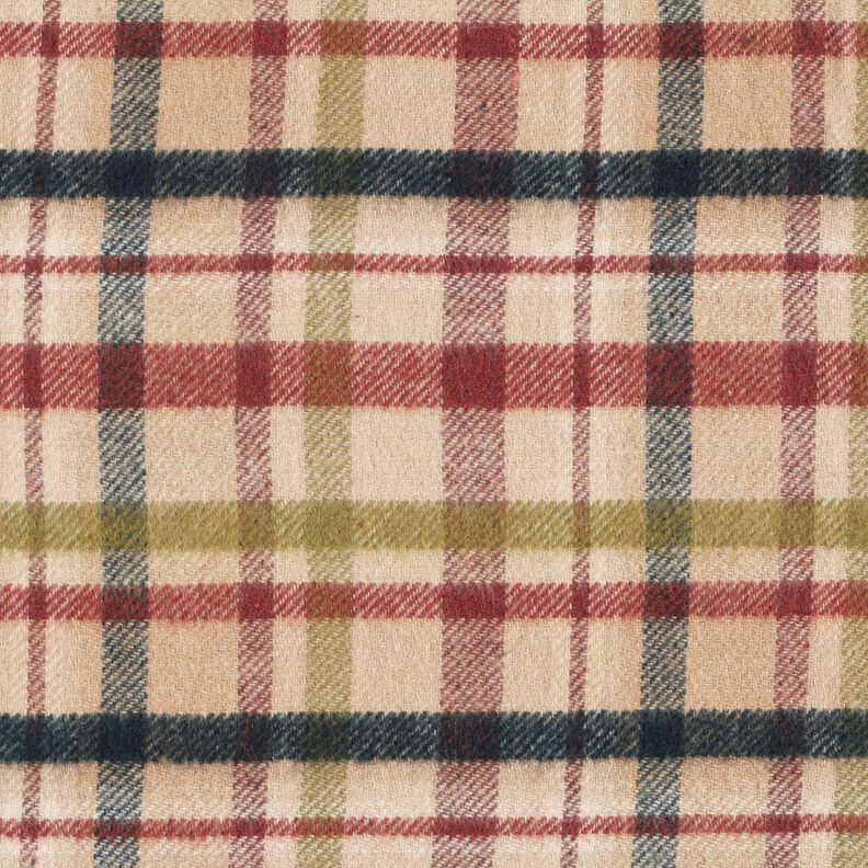 Kapptyg dubbelsidiga rutor – beige/brun, image number 1