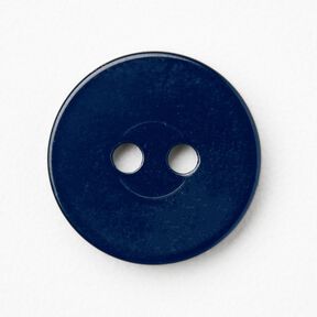 2-hålsknapp blank [Ø 15 mm] – nattblå, 