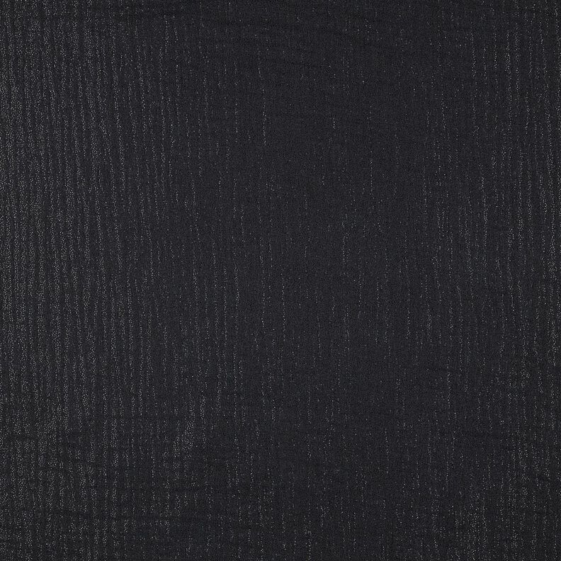 Muslin/Dubbel-krinkelväv Fina glitterprickar | Poppy Fabrics – svart,  image number 4