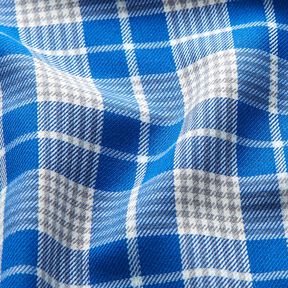 Viskosblandning glencheck &ndash; bl&aring;, 