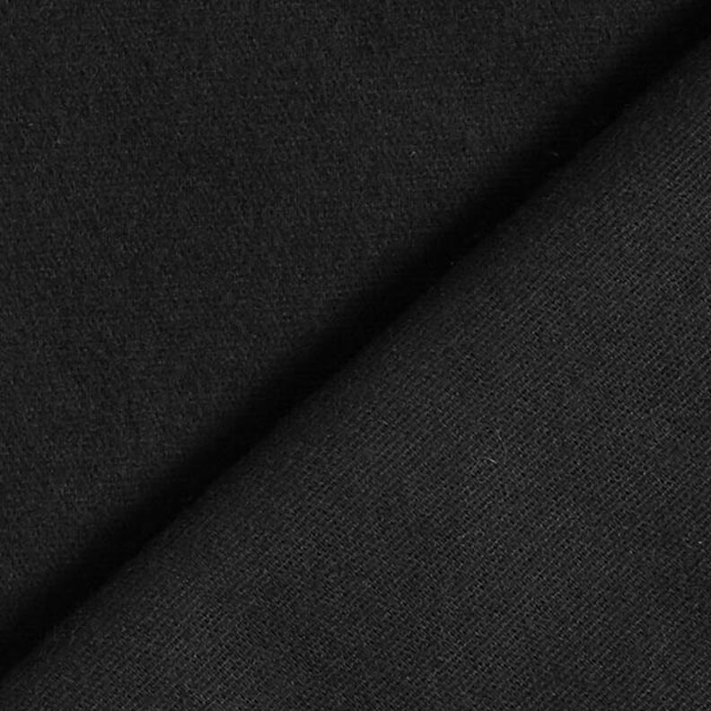 Bomullsflanell Enfärgat – svart,  image number 4