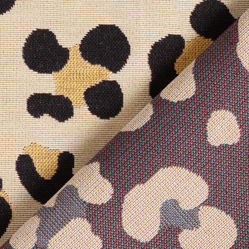 Dekorationstyg Gobeläng Leopard – ljusbeige/svart, image number 4