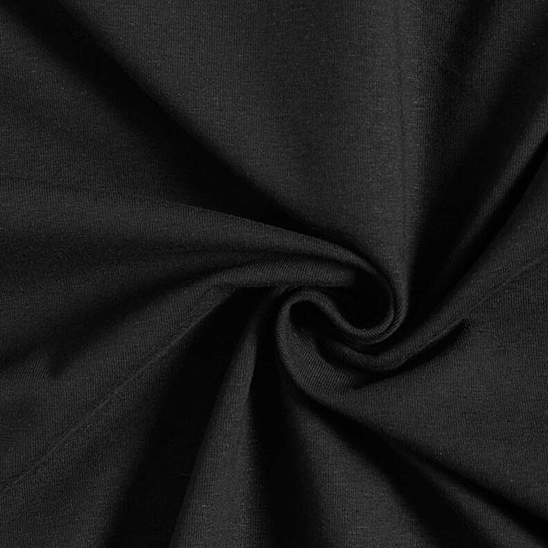 Bomullsjersey Medium Uni – svart,  image number 1