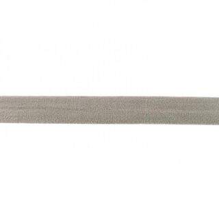 Elastistiskt infattningsband  matt [20 mm] – grått, 