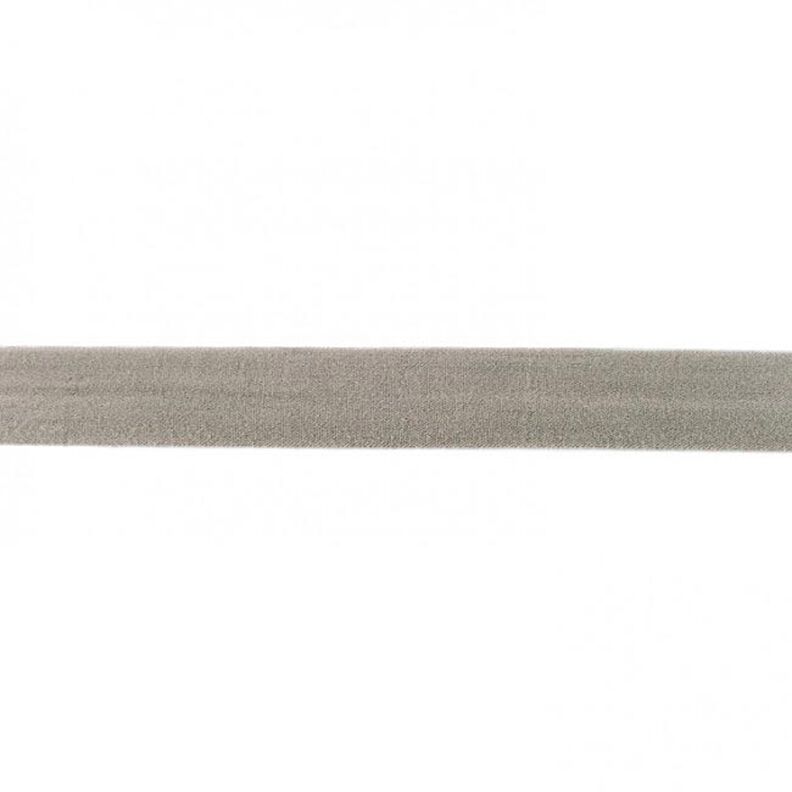 Elastistiskt infattningsband  matt [20 mm] – grått,  image number 1