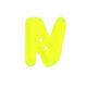 Bokstavsknapp Neon – N,  thumbnail number 1