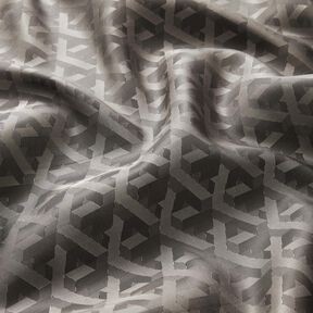 Fodertyg Jacquard geometriska former – grått, 