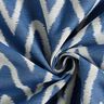 Outdoortyg jacquard Ikatmönster – blå,  thumbnail number 3