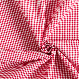 Bomullstyg Vichy - 0,2 cm – chiliröd, 