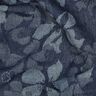 Denim/bomullsmix blommor – jeansblå,  thumbnail number 2