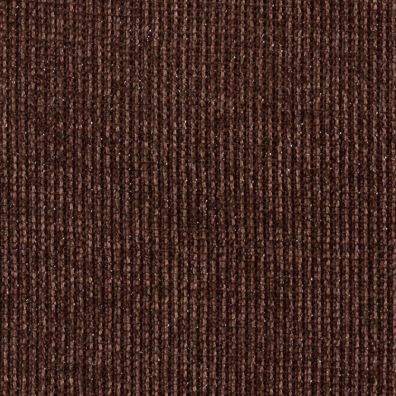 Glitter chenille – mörkbrun/silvermetallic,  image number 1