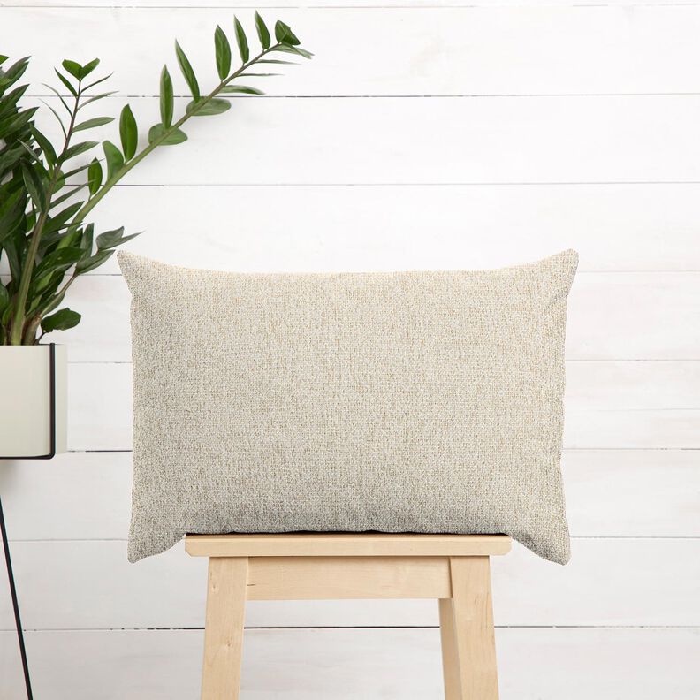 Stoppningstyg färgglatt vävt tyg – yllevit/beige,  image number 7