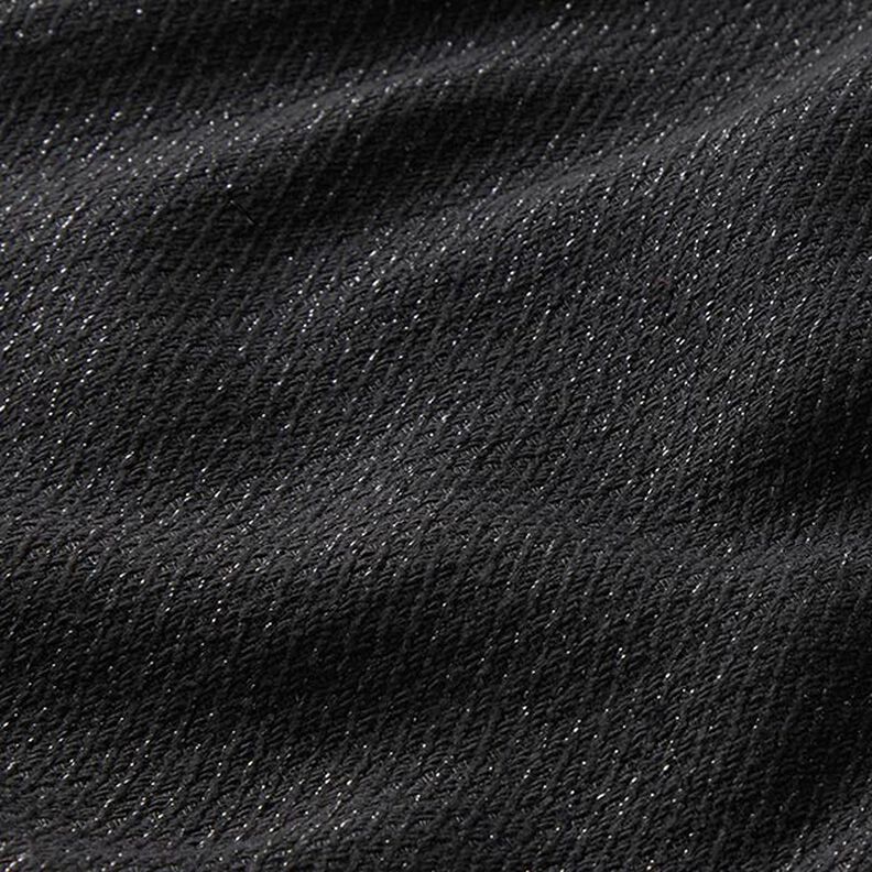 dräkttyg glitter diagonal struktur – svart,  image number 2