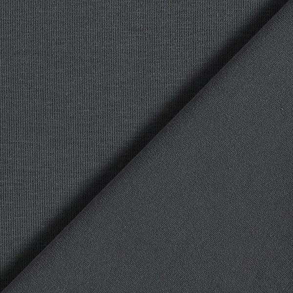 GOTS Bomullsjersey | Tula – mörkgrå,  image number 3