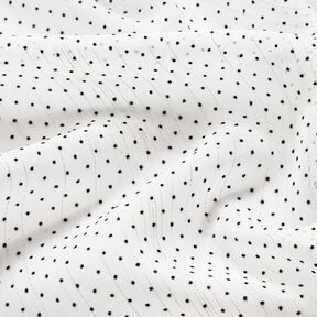 chiffong glitterränder och prickar – vit, 