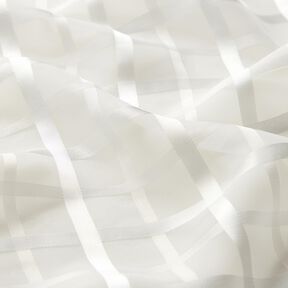 Chiffong Fönsterrutigt – vit,  Chiffong Fönsterrutigt – vit,