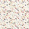 Bomullstyg Poplin små julmotiv – ljusbeige/guld,  thumbnail number 1