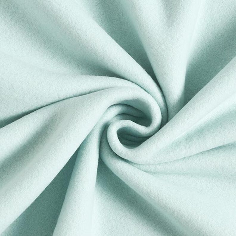 Bomullsfleece Enfärgat – isblå,  image number 1