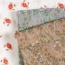 GOTS Muslin/Dubbel-krinkelväv Vårblomsteräng | Poppy Fabrics – mörkbeige,  thumbnail number 5