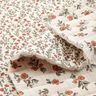 Muslin Quiltat tyg romantiska blommor – yllevit/ljus bärfärg,  thumbnail number 2