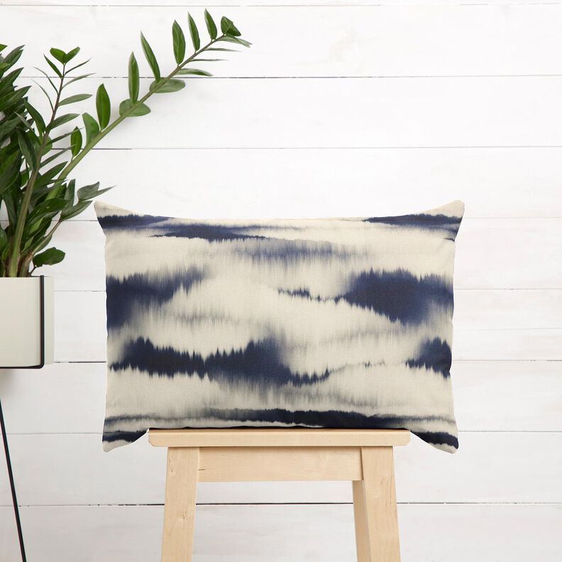 Outdoortyg Canvas batik – sand/nattblå, image number 8
