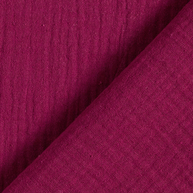 Muslin/Dubbel-krinkelväv – bordeauxrött,  image number 4