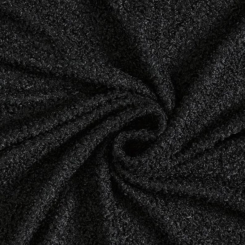 Strick Bouclé enfärgad – svart,  image number 1
