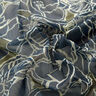 Crepe-chiffong stora blommor – marinblått/khaki,  thumbnail number 2
