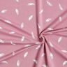 Bomullsjersey Fjädrar – gammalt rosa,  thumbnail number 3