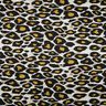 Viskosjersey Stora leopardfläckar – ljusgrått/currygul,  thumbnail number 1