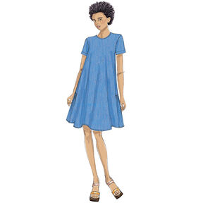 A-linjeformad klänning, Vogue 9237 | XS - M, 