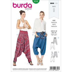 Byxor, Burda 6316 | 32 - 46, 