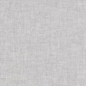 Linne-bomulls-mix Fiskbensmönster – silver, 