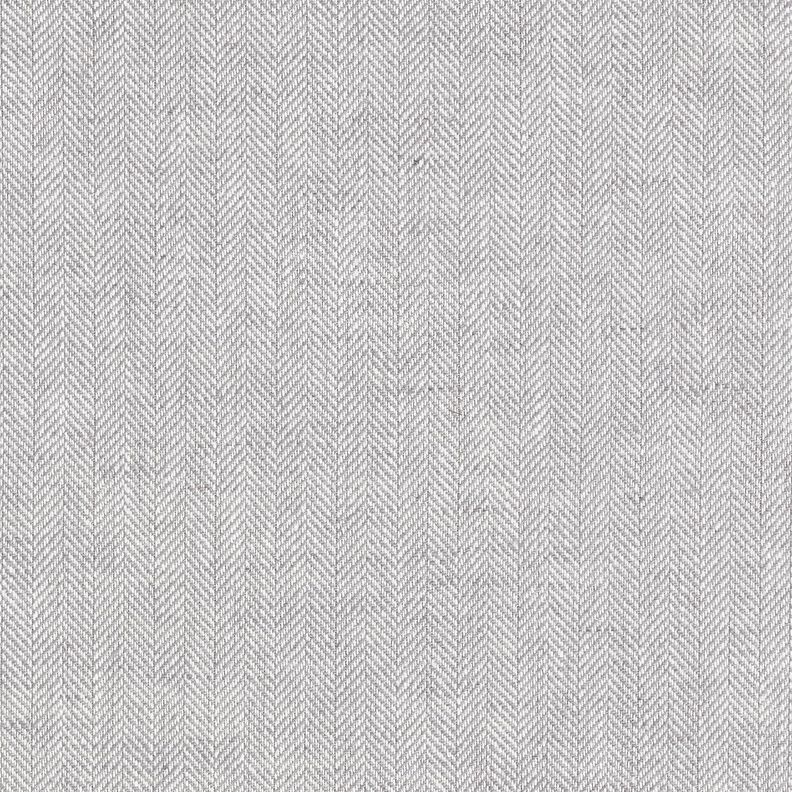 Linne-bomulls-mix Fiskbensmönster – silver,  image number 1