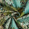 Dekorationstyg Jacquard djungelblad – svart/grön,  thumbnail number 3