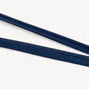 Satin passpoalband [10 mm] – marinblått, 